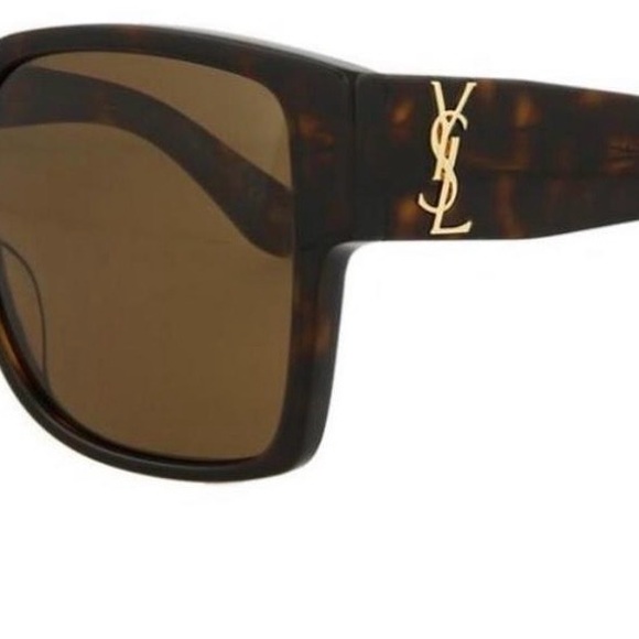 Saint Laurent Tortoise Shell Sunglasses - Picture 2 of 7